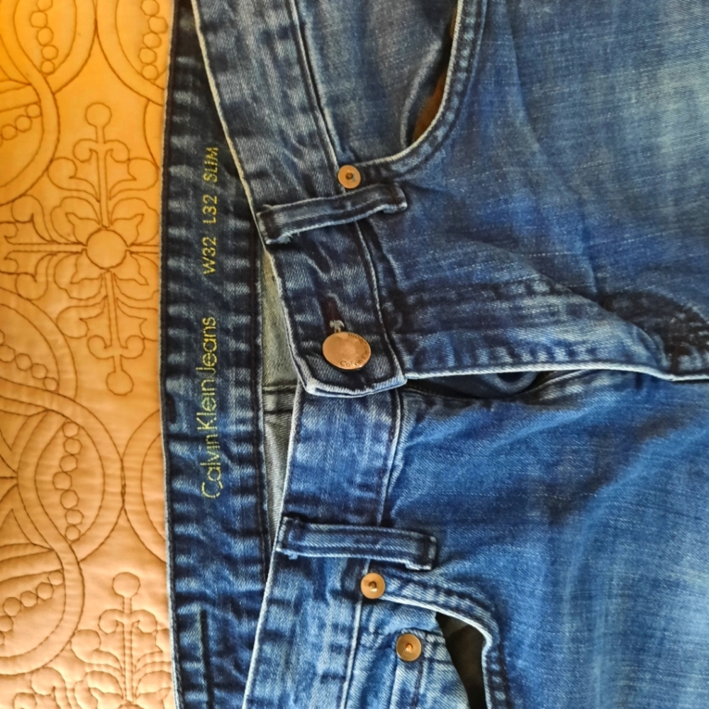Calvin Klein straight leg bootcut men's jean